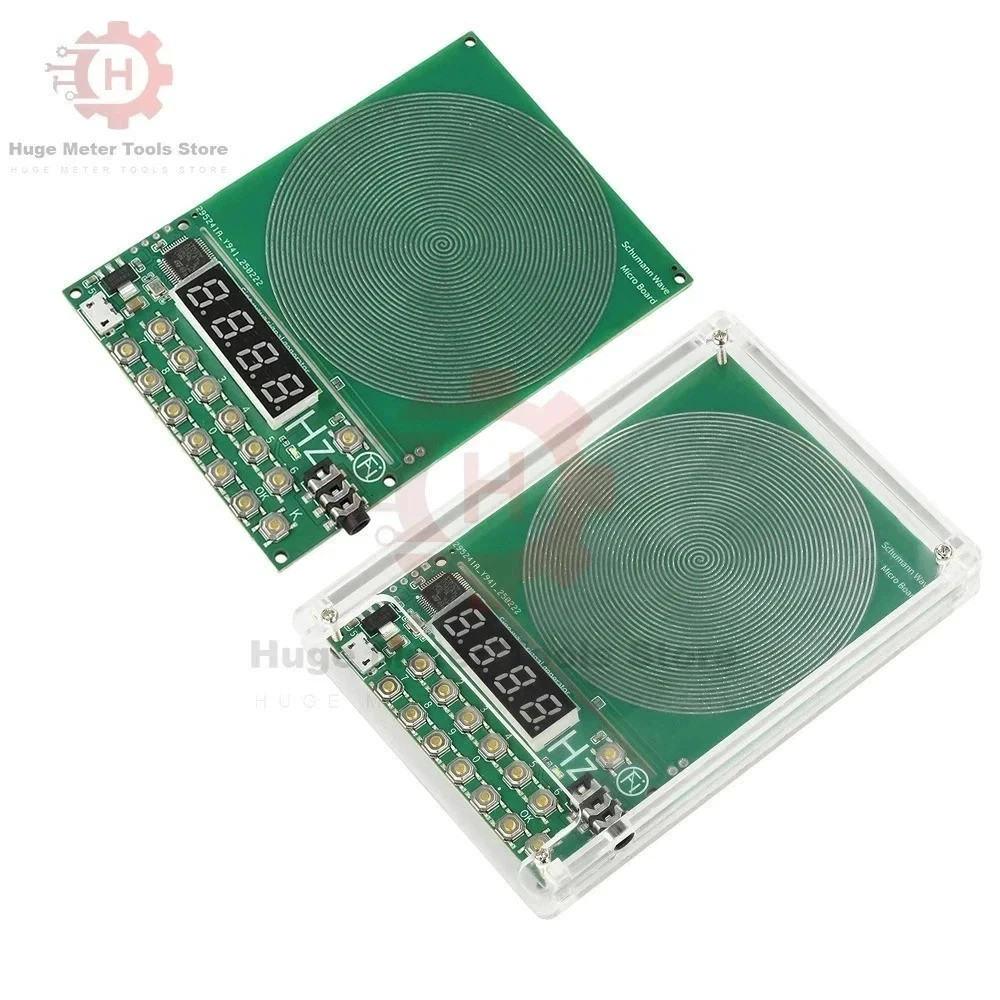 For Schumann Wave Generator Pulse Sine Frequency+Audio Output Connector+Case
