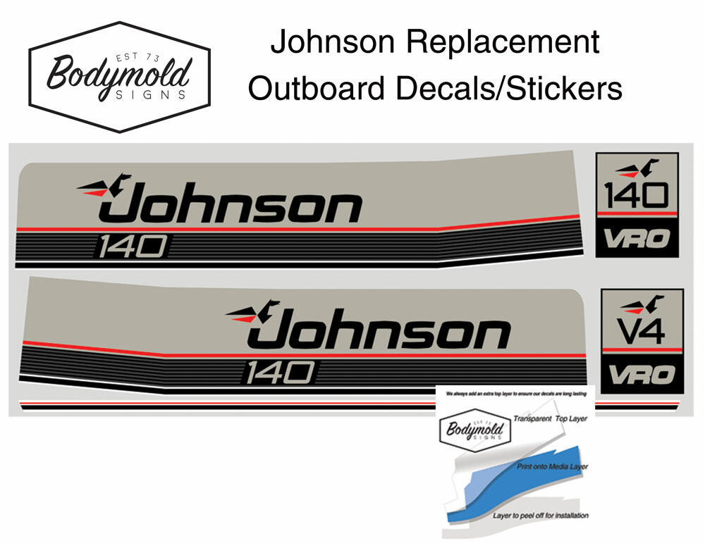 Johnson 140HP  VRO Decals
