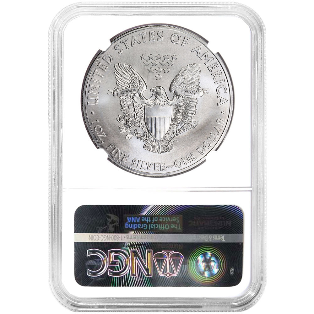 2013 $1 American Silver Eagle NGC MS69 Brown Label