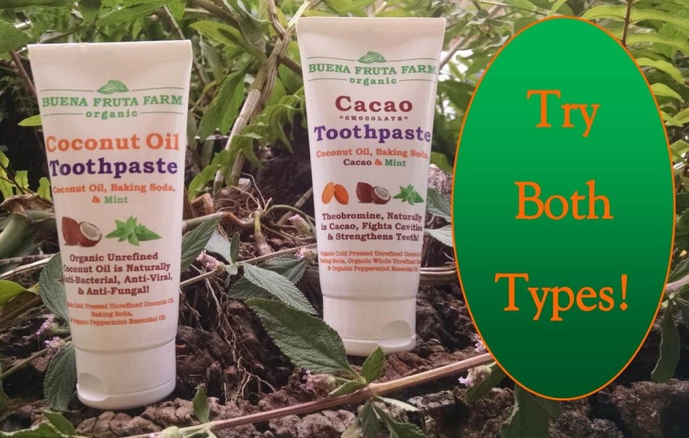 Cacao Toothpaste, Organic, No Fluoride, Whitens Teeth, Vegan