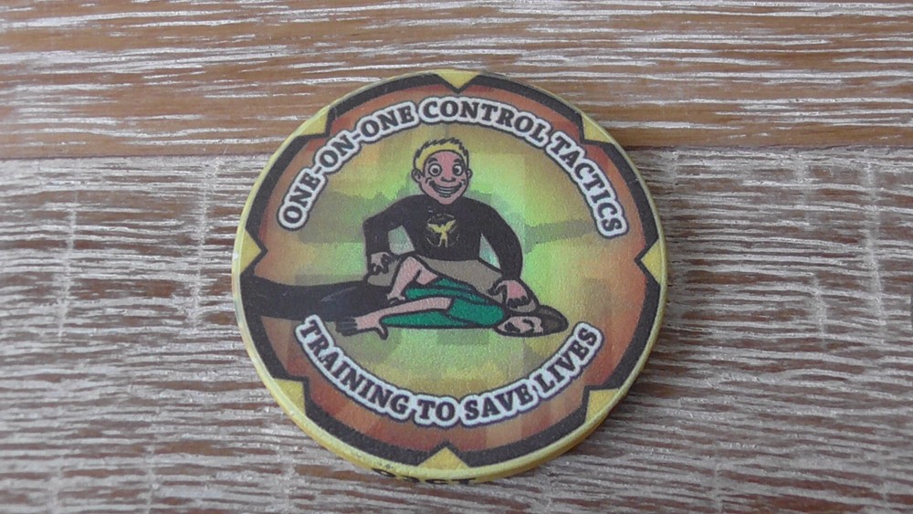 One On One Control Tactics Ceramic Challenge Coin #A87