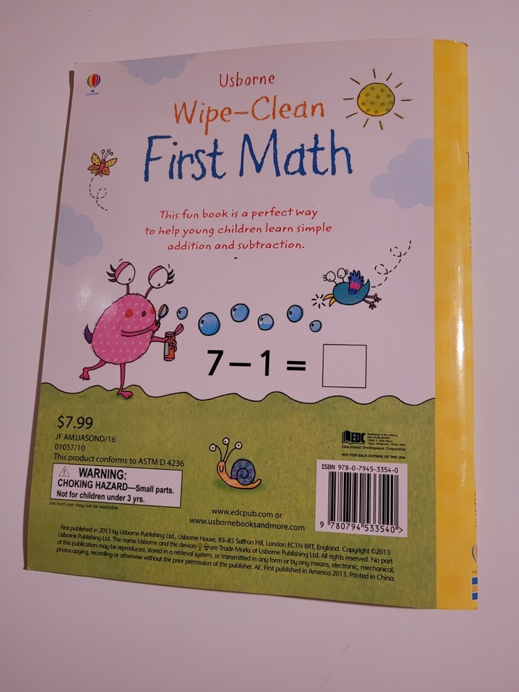 Usborne Wipe-Clean Books