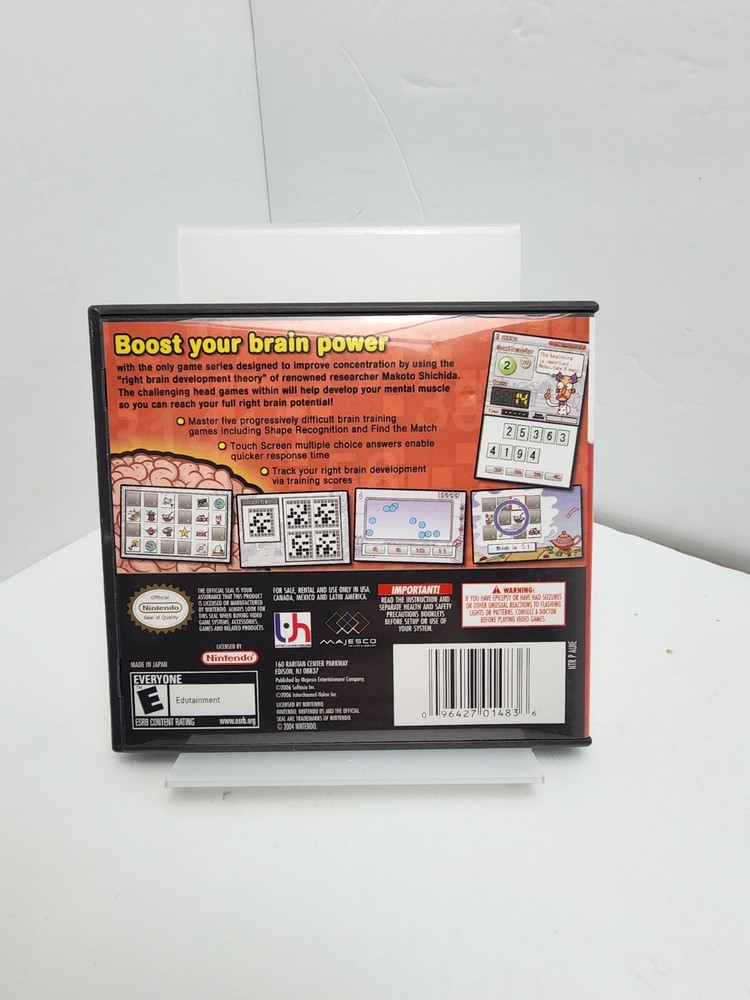 Brain Boost Beta Wave Majesco Nintendo DS Empty Keep Case and Manual Only