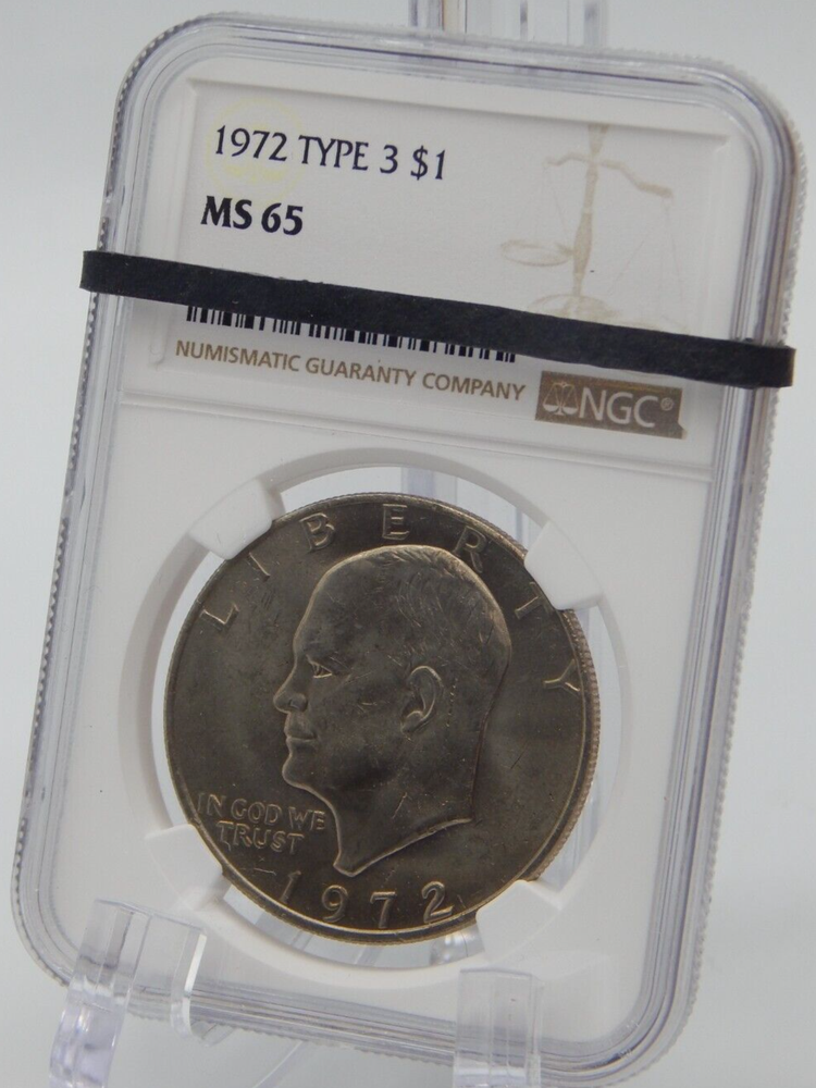 1972 TYPE 3 IKE EISENHOWER DOLLAR NGC MS 65 -BT361