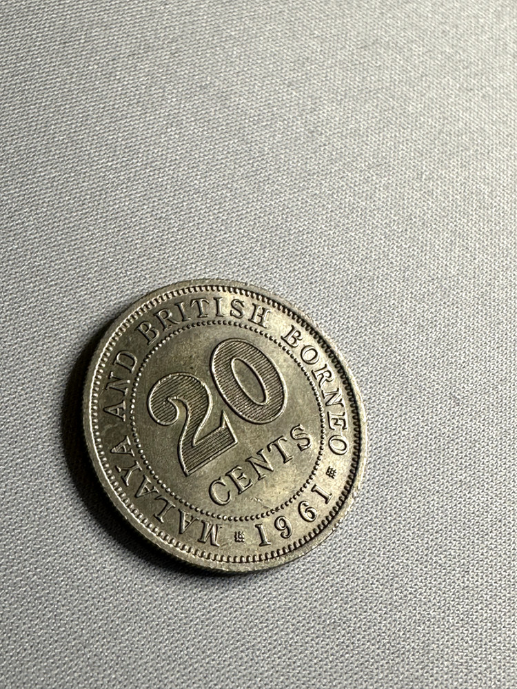 1961 MALAYA & BRITISH BORNEO Coin 20 CENT - UNC