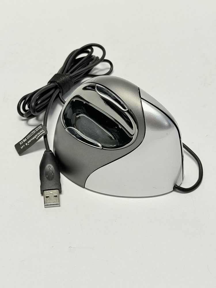 EVOLUENT VM4L Vertical Mouse 4 Left Handed Ergonomic Optical Mouse Wired