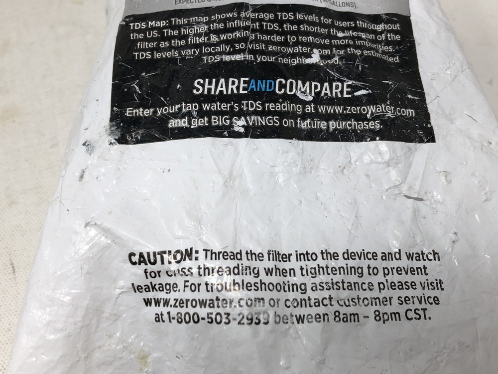 ZeroWater ZR-001 Replacement Water Filter - White