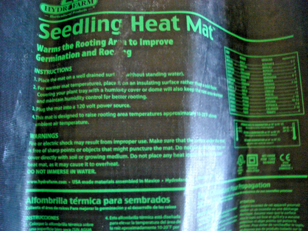 Hydrofarm Seedling Heat Mat