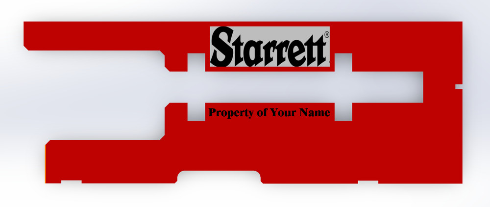 Starrett 120 / 120M Dial Caliper Case Insert – Custom Lettering (INSERT ONLY)