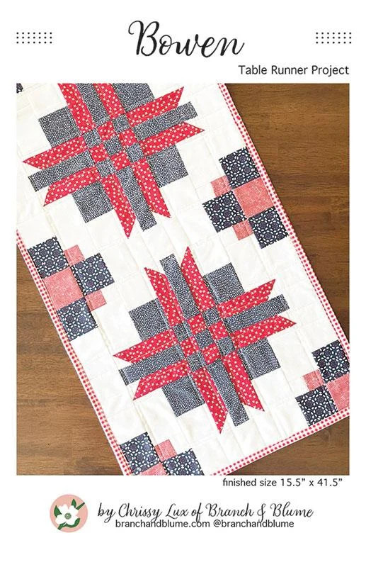 Bowen Table Runner Pattern by Chrissy Lux