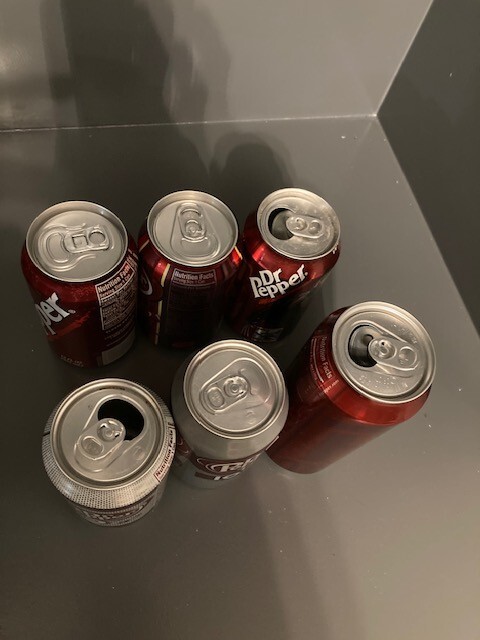 Six Pack Dr Pepper Cans Mixed Lot