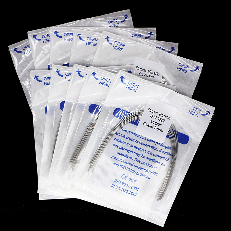 1-200× Dental Orthodontic Super Elastic Niti Rectangular Arch Wire 017×022 Upper
