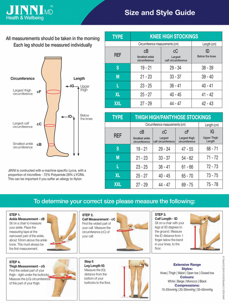 JINNI Thigh-High Compression Stockings