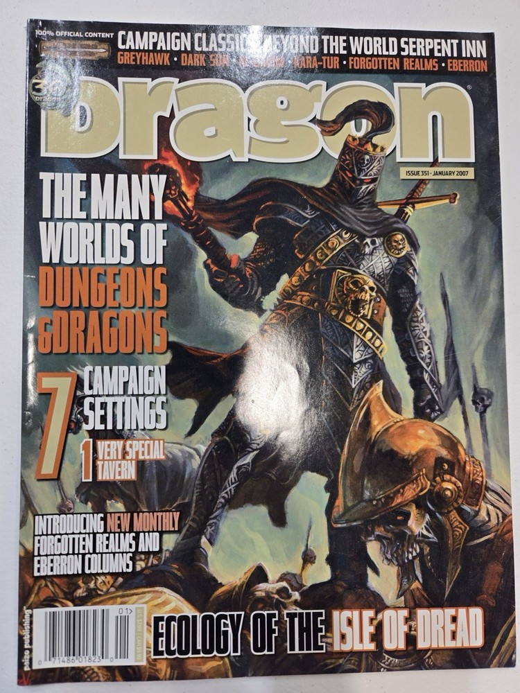 D&D Dragon Magazine Issue 351 January 2007
