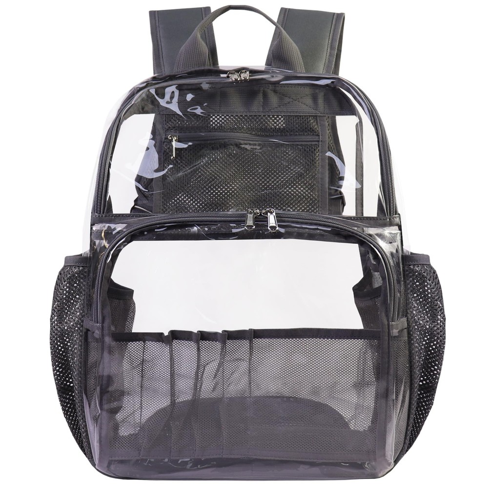 Clear Backpacks for School,18'' Large Clear Backpack Heavy Duty Clear Backpac...
