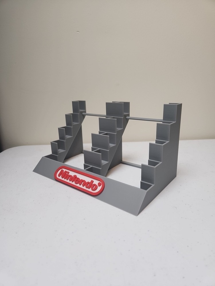Nintendo FAMICOM 10 Cartridge Display Stand, 3D Printed