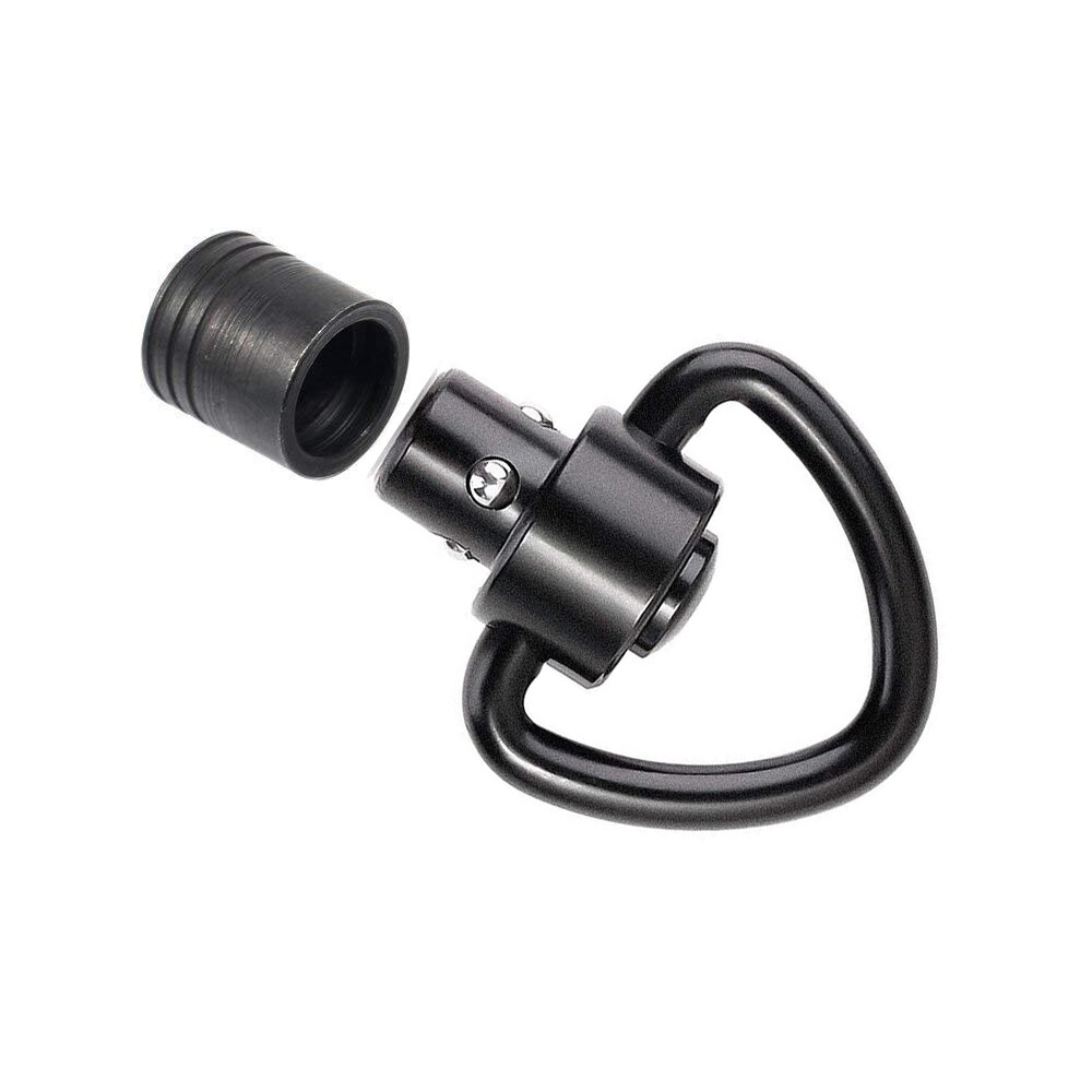 2Pcs Push Button QD Quick Detach/Release Heavy Duty Sling Swivel Mount With Base