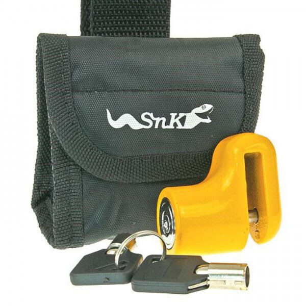 Brake disc lock mini yellow 5.5 mm with bag 280087