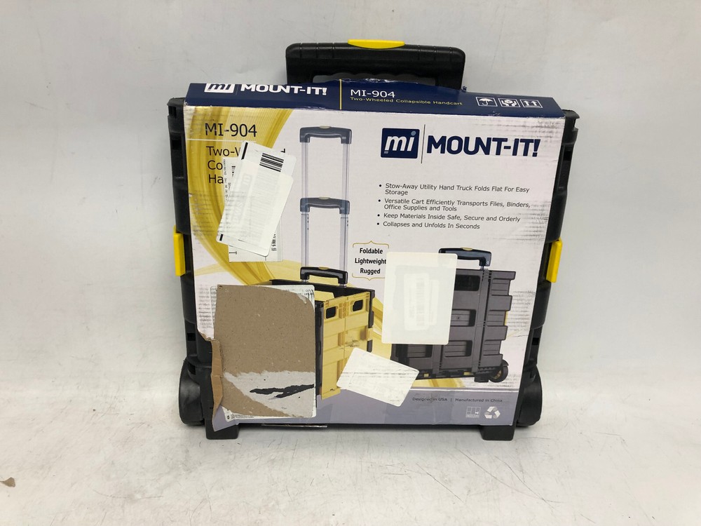 Mi Mount-it! Two-Wheeled Collapsable Hand Basket