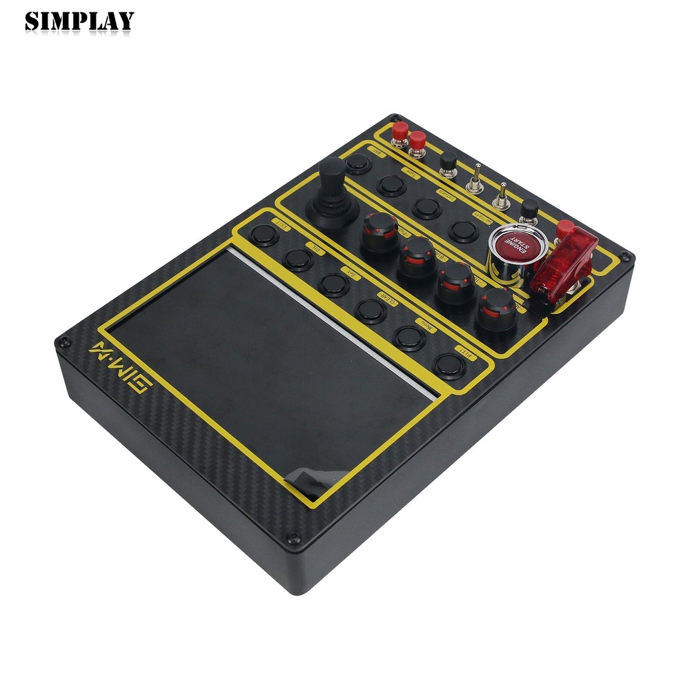 SIMX 7in LCD Screen Racing Control Box Simulator PC Secondary Screen