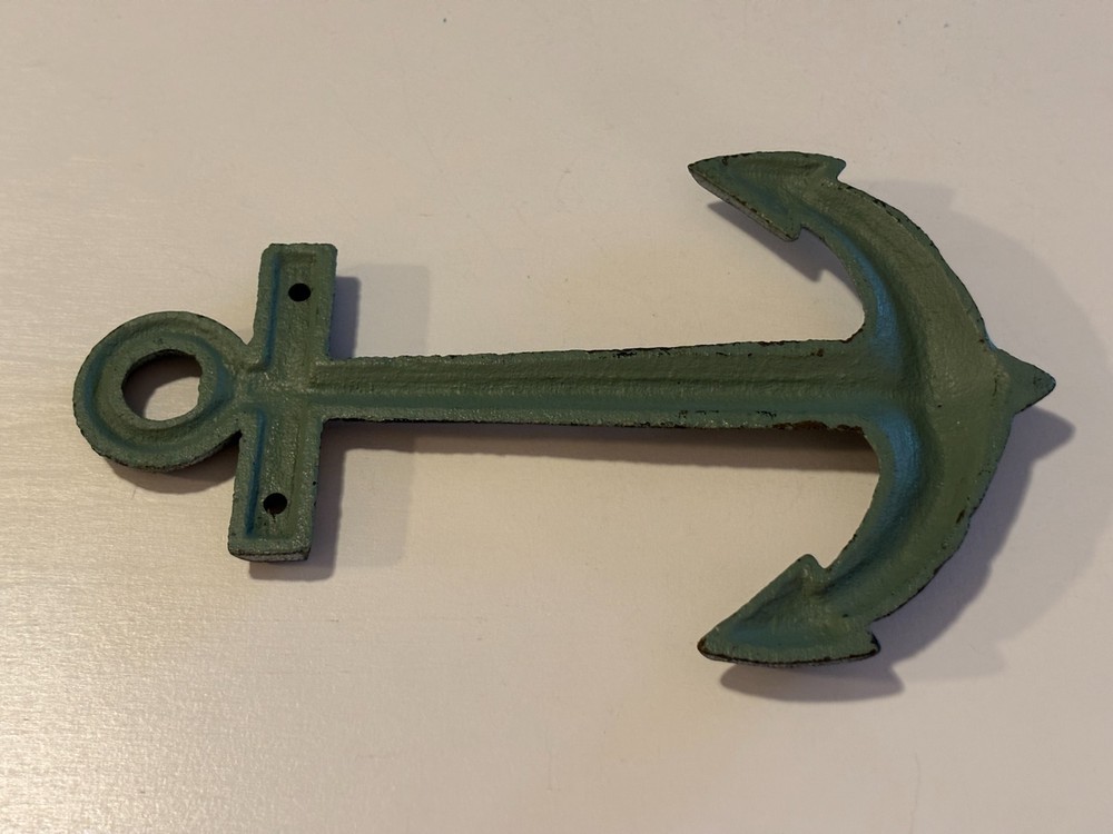 Cast Iron Anchor Decoration 8" Inch