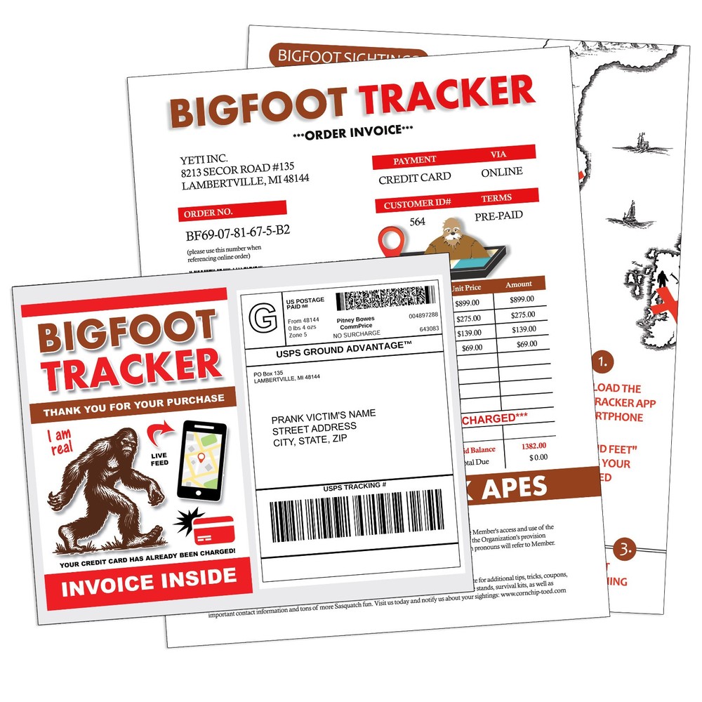 Bigfoot Tracker Fake Prank Mail Sent Anonymously!