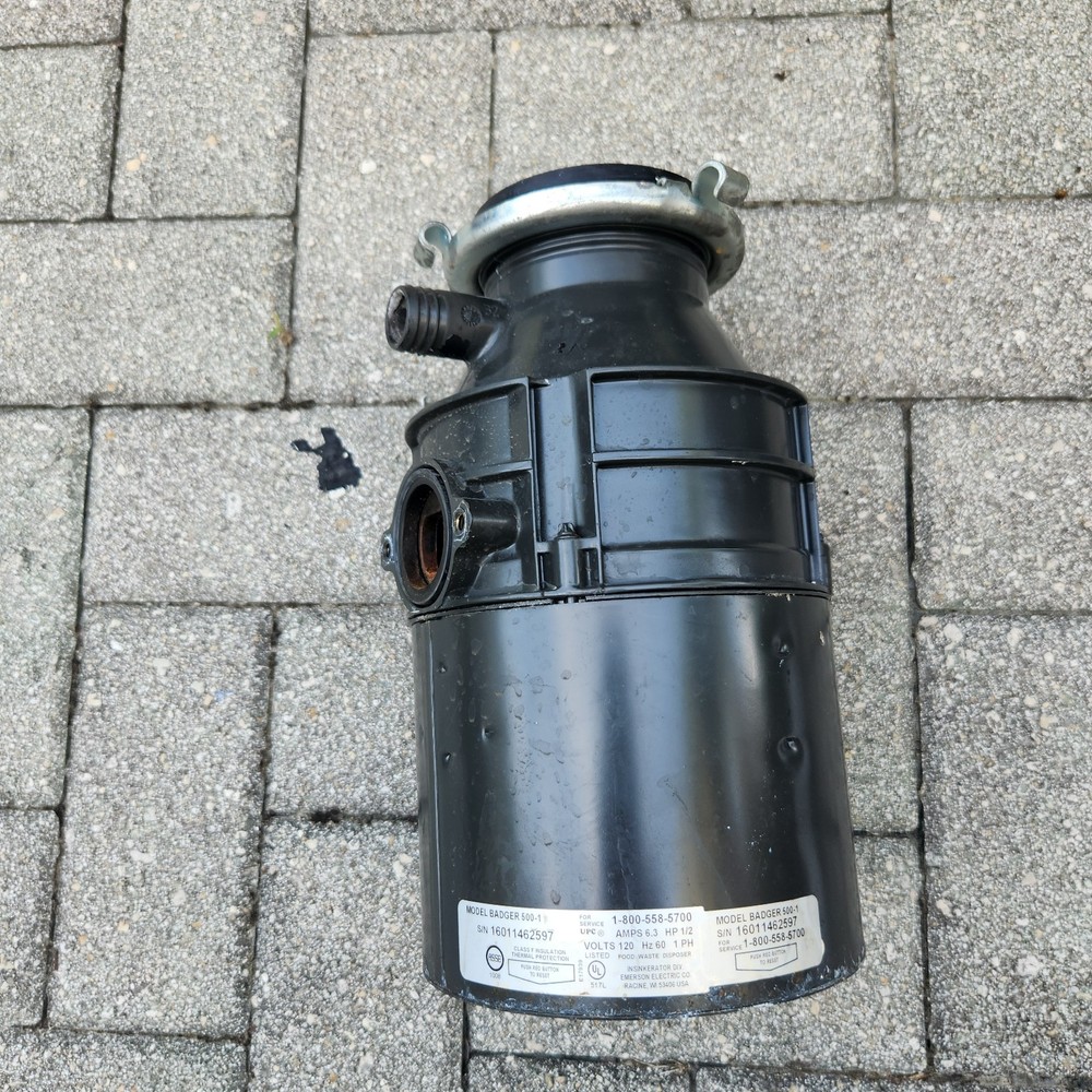 InSinkErator Badger 5-81 Continuous Feed Garbage Disposal 1/2 HP-FOR PARTS ONLY