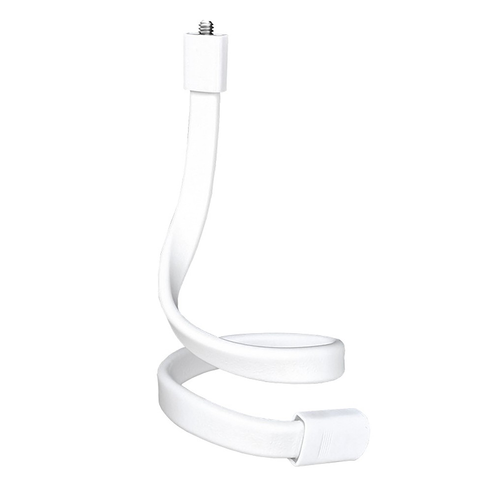 For Security Camera 1/4'' White Flexible Twist Mounting Rubber Base Bracket