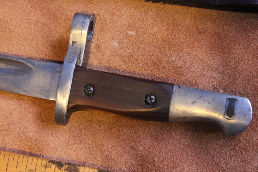 WW2 Modified M1935 Turkish Mauser Bayonet Marked AS