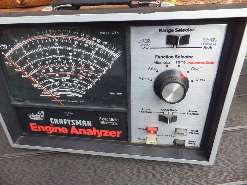 Sears Craftsman Professional Quality Engine 30 Test Analyzer, 28-21040 Untested