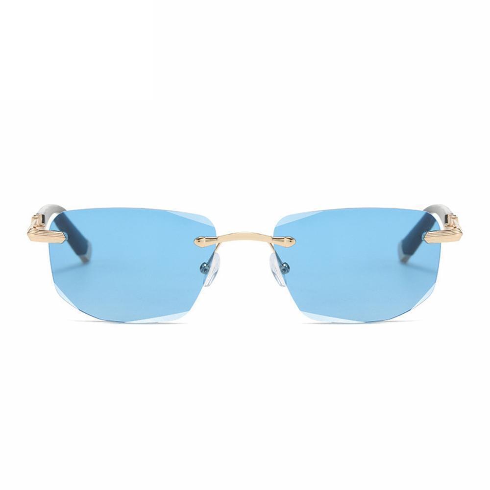 3 Pack Tinted Rimless Blue Light Blocking Reading Glasses Sunglasses Readers