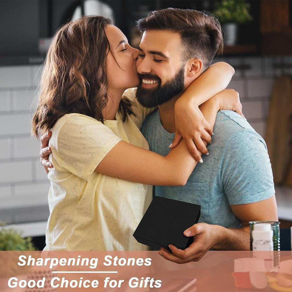 Axe Sharpener, Knife Sharpener with Leather Portable Bag, Professional Whetstone