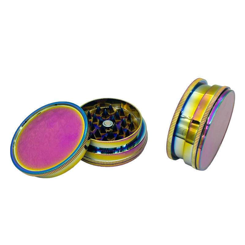 53mm Color Plastic Material Grinder 2-Layer Smoke Grinder Herb Grinding