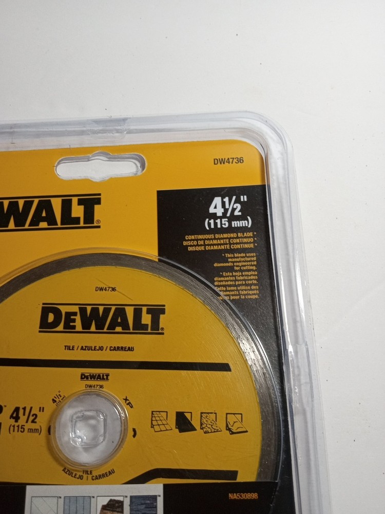 Dewalt DW4736 4-1/2" Continuous Diamond Blade