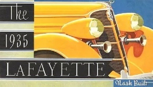 1935 Lafayette Nash Fridge Magnet