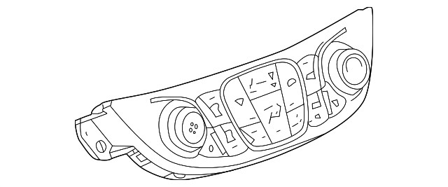 Genuine GM Heater and Air Conditioning User Interface Control 84413273
