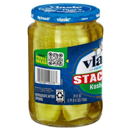 Vlasic Stackers Pickle Kosher Dill 24 oz