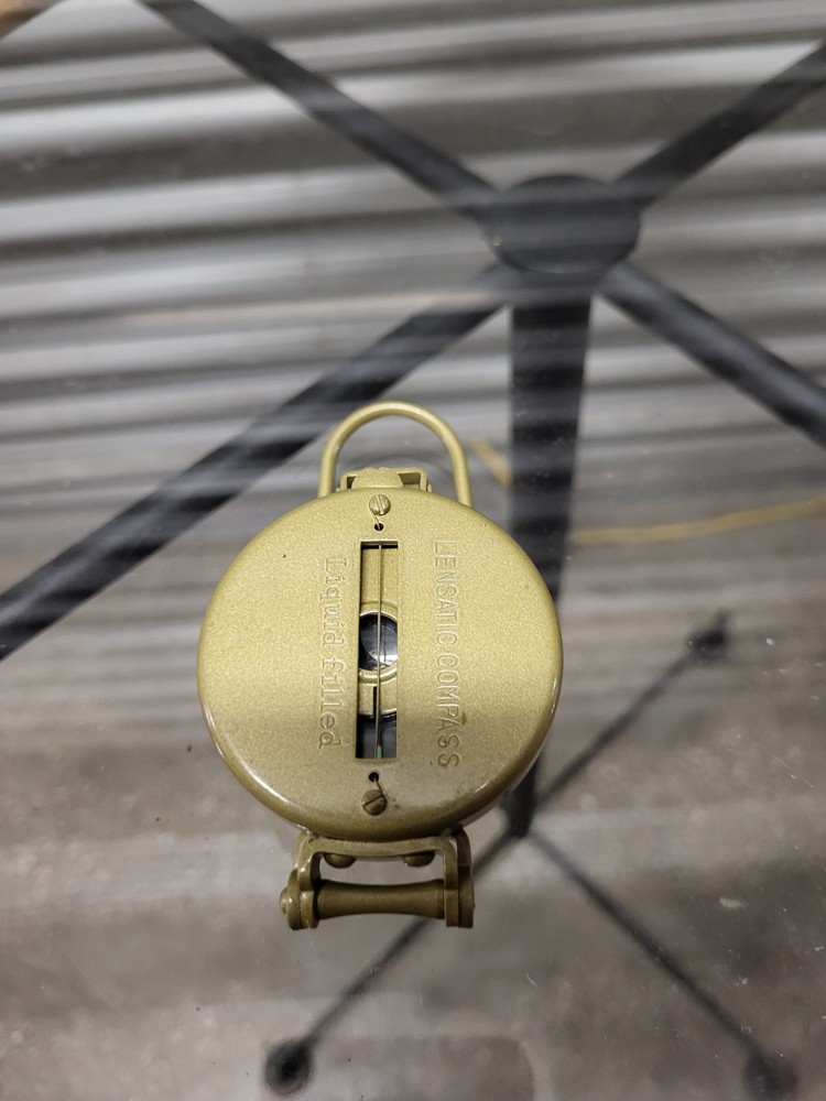 VINTAGE "LIQUID FILLED" LENSATIC COMPASS