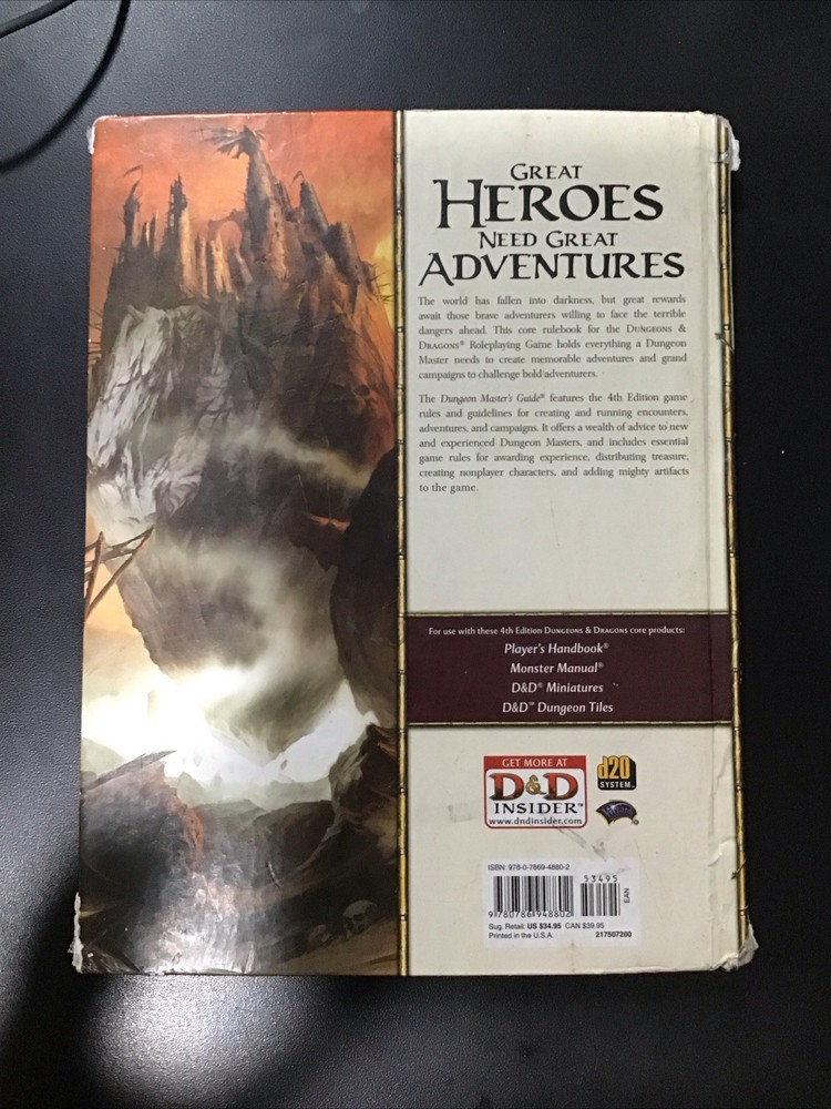 Dungeons & Dragons 4e: Dungeon Master’s Guide - Used