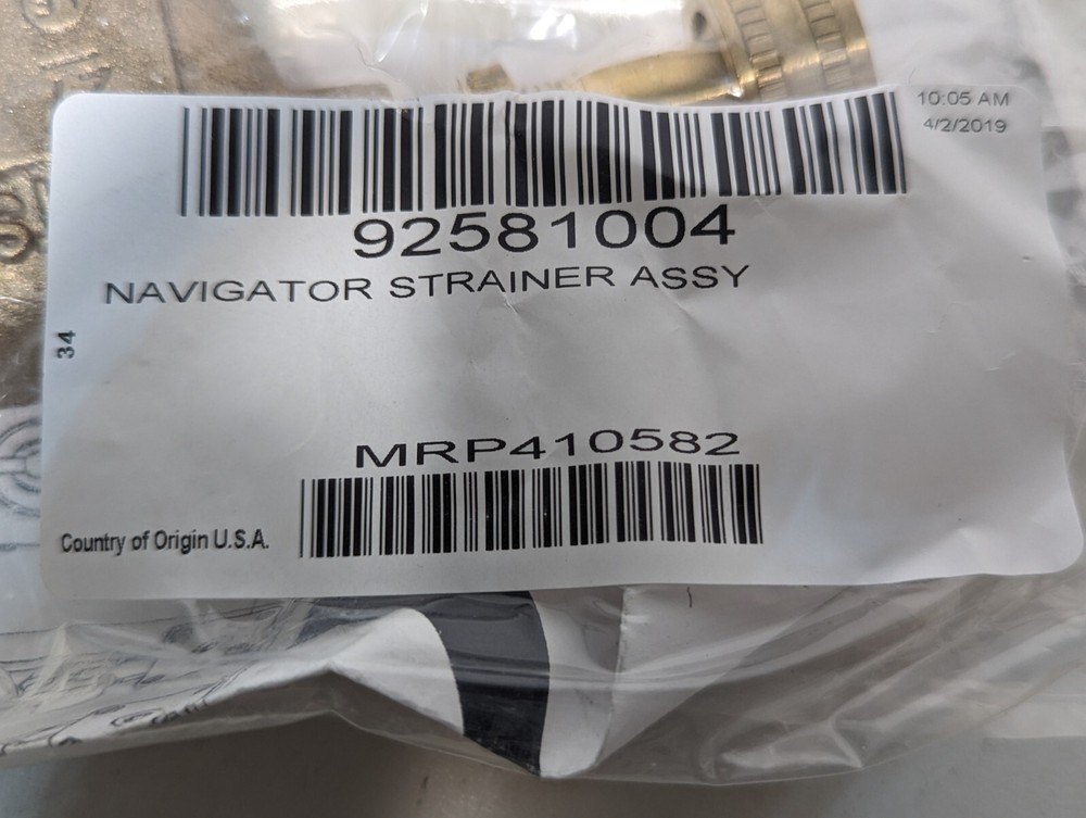 Ecolab 92581004 navigator strainer assembly
