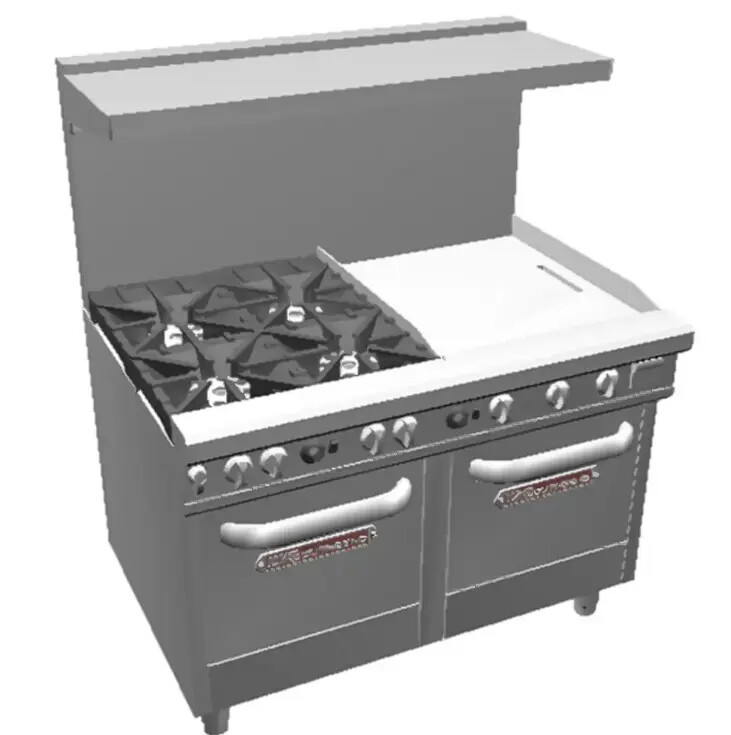 Southbend Ultimate 60" 4 Burner Range w/36" Right Thermostatic Griddle