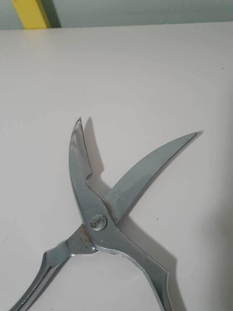 CHROM poultry shears made in italy - freshly sharpened