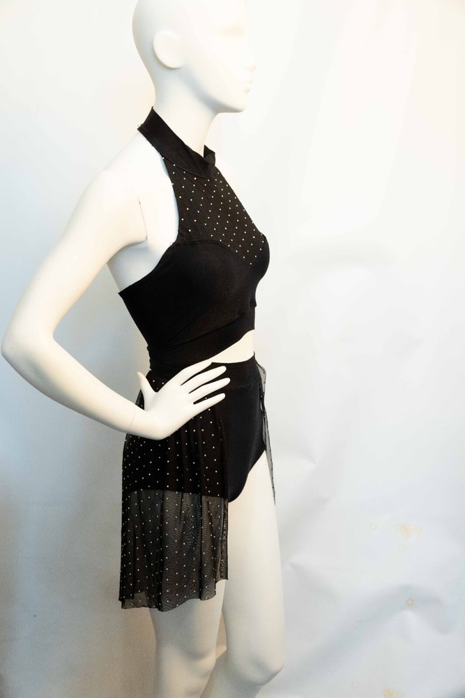 Custom Dance Competition Costume Size AS Black