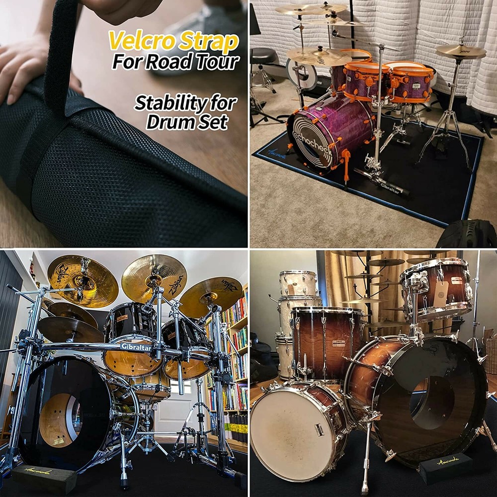 Drum Rug 4*6ft Drum Accessories for Drum Set Drum Rug