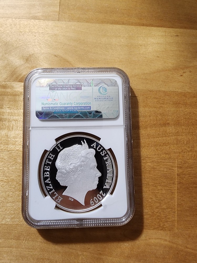 2009 Australian Silver $1 Aboriginal Kangaroo NGC Pf69