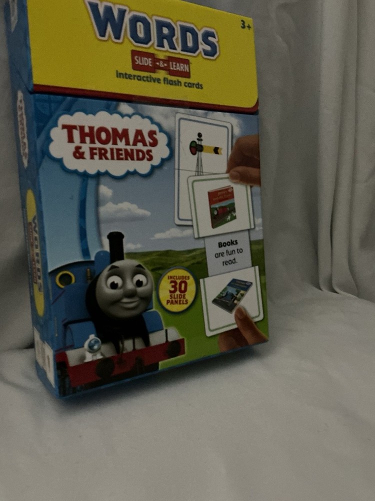 Thomas & Friends Words Slide & Learn Interactive Cards-two sided Flash Cards