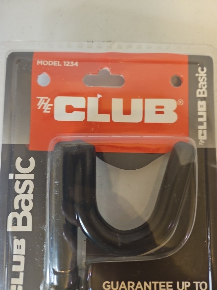 The Club 1234 Basic Steering Wheel Lock High Security Black Anti Theft Device