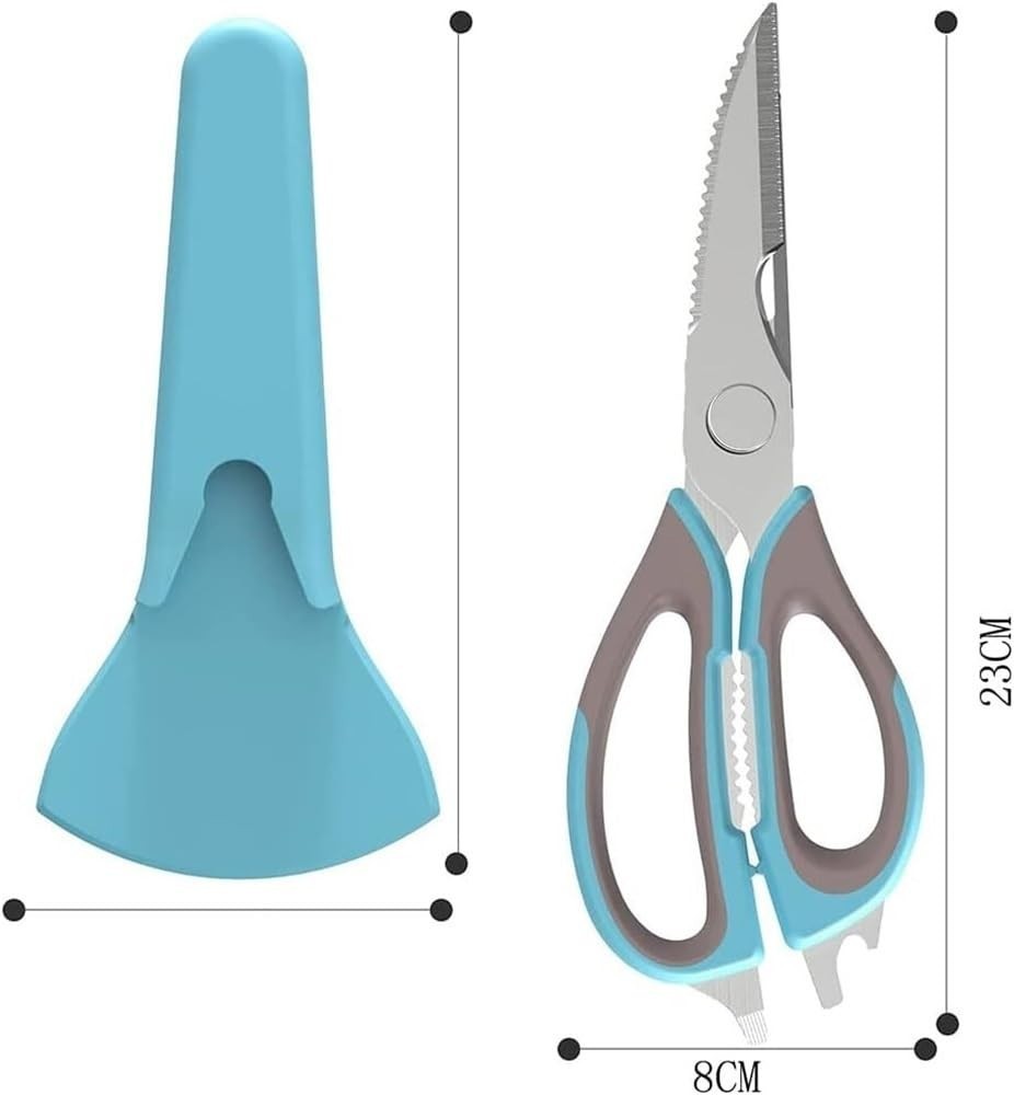 Kitchen Poultry Shears – Sharp Scissors for Food Prep, with Built-In Magnet