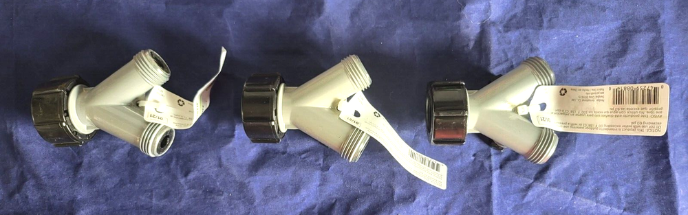 Yardsmith Zinc 2-Way Restricted-Flow Water Shut-Off 3 Pack