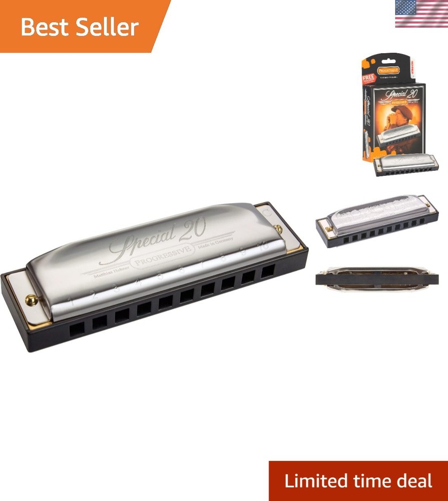 Professional C-Major Harmonica - Special 20 with Moisture-Resistant Comb